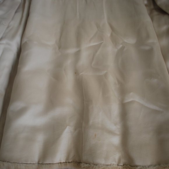 Schlampp's Two Tone Beige Mink & Leather Coat - Picture 13 of 14